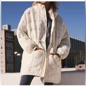 NWT Free People Patricia Packable Puffer Ivory